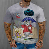 Tom And Jerry T Shirt Digital Printing Anime Cat And Mouse