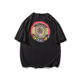 Men T Shitrs Creative Flower Letter Printed Leisure