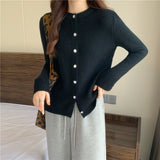 Gloria Vanderbilt Loose round Neck Long Sleeve Sweater Sweater Cardigan