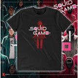 Squid Game Costume round Six Wooden Printed Short-Sleeved T-shirt