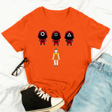 Squid Game Costume Creative Casual Short-Sleeved T-shirt