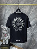 CHH Chrome Hearts T Shirts Cruciate Flower Sanskrit Short Sleeve T-shirt