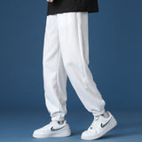 Grey Sweatpants Autumn and Winter Solid Color Loose Trendy Outdoor Casual Men's Pants