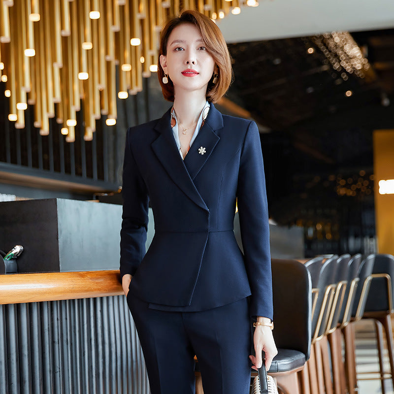 Interview Suit Women Goddess Long Sleeve Suit Suit Women's Autumn and Winter Overalls