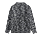 Men Sweater Letter Embroidery Vintage Sweater Men's Pullover