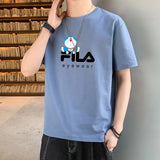 Men T-Shirts Printed Loose Half Sleeve