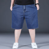 Men Denim Shorts plus Size Denim Shorts Men's Summer Loose Trendy plus Size
