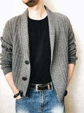 Men's Jackets Fall Men's Cardigan Sweater Long Sleeve