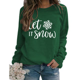 Yes I M Cold Sweatshirts Let It Snow Printed Sports Sweater