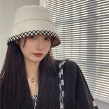 Vintage Check Bucket Hat Bucket Hat Sun Shade