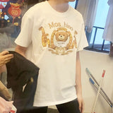 Moschino T Shirt Loose Round Neck T-Shirt