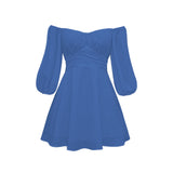 Coachella Music Festival Outfits Solid Color Fashion Women's Sexy Lantern Sleeve Dress