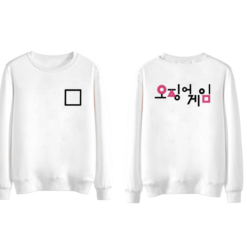 Squid Game Costume Men's and Women's round Neck Sweater
