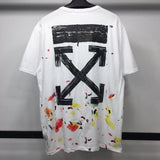 Off White T Shirt One Arrow Men'S Casual Short Sleeve Tshirt Owt