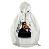 Jelly Roll Hoodie 3d Printing Thin Trench Coat