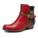 Justin Yellowstone Boots Retro Ethnic Style Retro Women'S Shoes