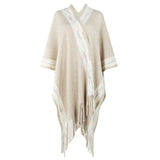 Women Cardigan Knit Sweater Autumn and Winter Women's Striped Sweater