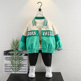 Toddler Boys Jackets Boys Casual Cardigan Coat Spring and Autumn Baseball Uniform