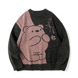 Men Sweater Cartoon Jacquard Sweater Men's Pullover