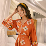 Coachella Music Festival Outfits Summer Bell Sleeve Long Dress Loose Dress for Women