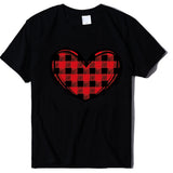 Valentine's Day T Shirts Couples Printed Women's T-shirt Loose T-shirt