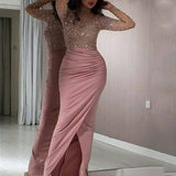 Skin Tight Long Dresses Hip-Wrapped Ball Gown Dress