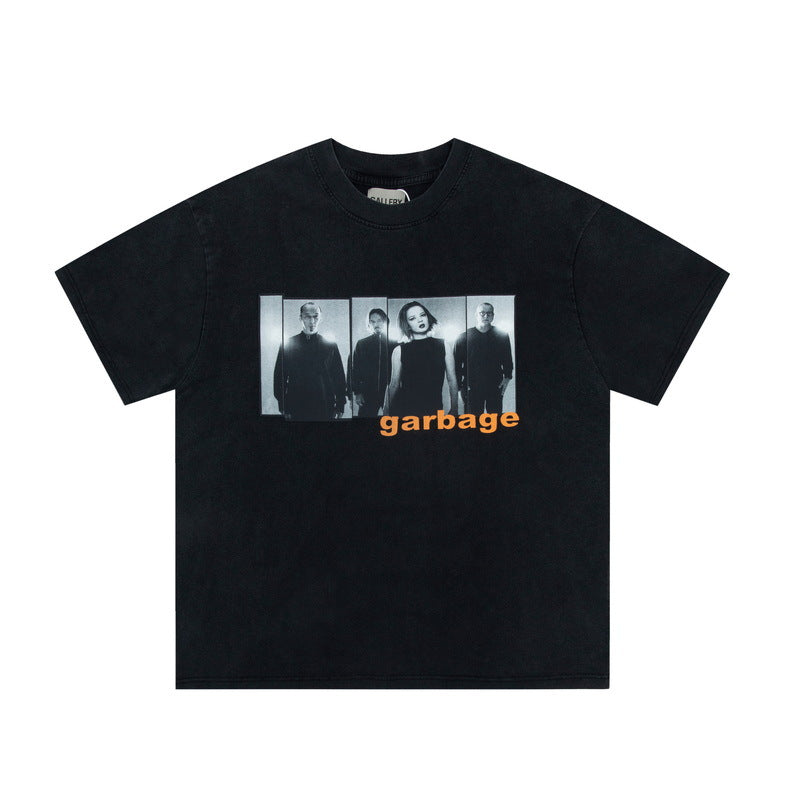Gallery Dept T Shitrs Vintage Print Short Sleeves Men and Women Tee