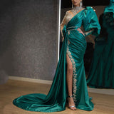 Long Homecoming Dresses Fishtail Silver Stage Dress
