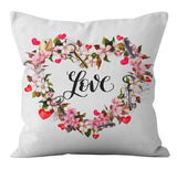 Valentine's Day Pillow Covers 4 Piece Random Styles Together, Holiday Home Gift Pillow Cushion Cover