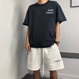 Askyurself T Shirt Casual Loose Distressed Short Sleeve