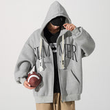 Men Hoodie Cardigan Sweater Spring and Autumn Hooded Casual All-Matching