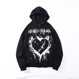 Man Fall Outfits Printed Hoodie Loose Couple's Tops