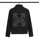 Off White Coats Spring And Autumn Denim Jacket Ow Men'S And Women'S Casual Jacket