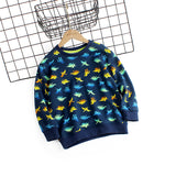 Children Long Sleeve Shirts Spring and Autumn Long Sleeve Sweater Boys' Long-Sleeve T-shirt Bottoming Shirt