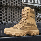 Hiking Shoes plus Size High-Top Military Boots Male Outdoor Climbing Boots Tactical Combat Boots Desert Tooling