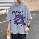 Men T-shirt round Neck Letter Print Loose