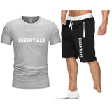 Fog Fear Of God T Shirt & Shorts 2 Piece Set Men'S Summer T-Shirt Sports Short Sleeve Casual