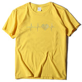 Valentine's Day T Shirt ECG Heart-Shaped Rhinestone Summer Large Size Top