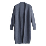 Naomi Watts Gypsy Outfits Spring Loose Mid-Length Knitted Cardigan Lazy Sweater Coat