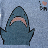 Men Sweater Cartoon Jacquard Crew Neck Sweater Men Loose Pullover