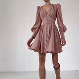 Regency Dress Short Skirt Shirt Dress Court Dress