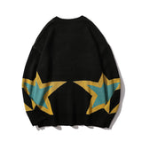 Men Sweater Letter Jacquard Crew Neck Pullover