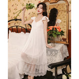 Regency Dress Long Dress Mesh Princess Home Wear