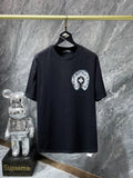 CHH Chrome Hearts T Shirts Sanskrit Cross Virtual Three-Dimensional