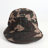 Bucket Hat Fishing Cap Cotton Print Fisherman Hat Camouflage Hat Men Solid Color Fashion