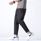 Grey Sweatpants Summer Men's Pants Cropped Casual Harem Pants