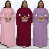 African Dashiki Dress Women's Chiffon Stitching Ladies Dress