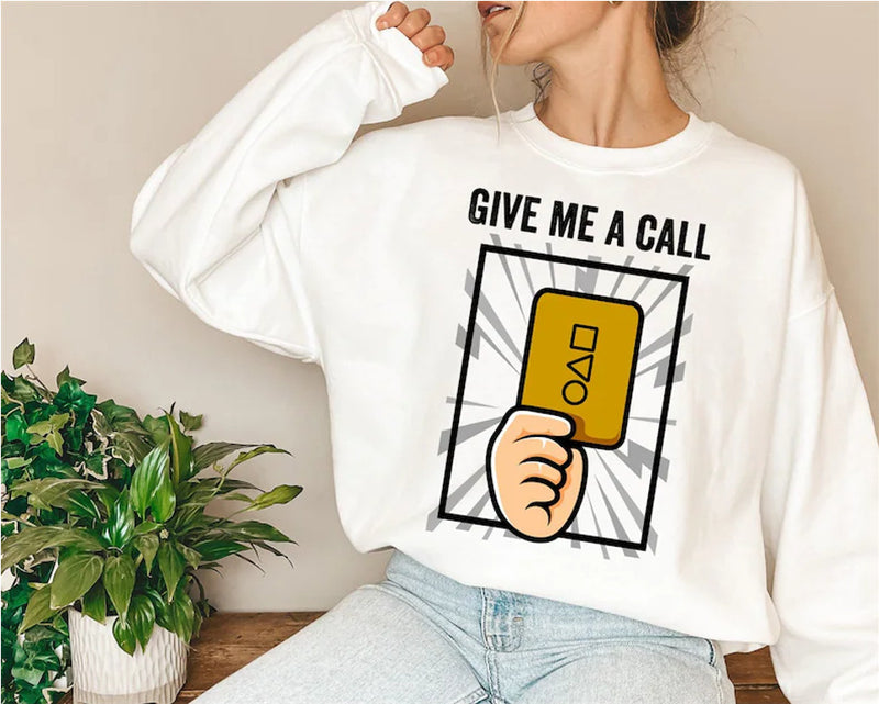 Squid Game Costume pattern printed long-sleeved top sweater