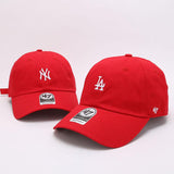 Dodgers and Yankees Baseball Cap 47brand Baseball Cap Female Summer Red Men's Casual