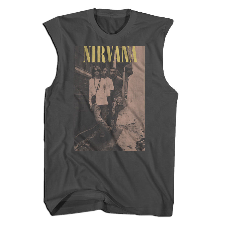 Nirvana T Shirt Rock Sleeveless T-Shirt Vest